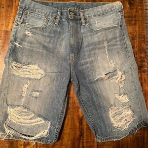 Levi Destructive Jean Short 508 - 34 - Medium